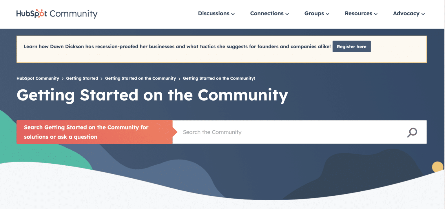 허브스팟에서 공식적으로 운영하는 커뮤니티를 활용하는 방법